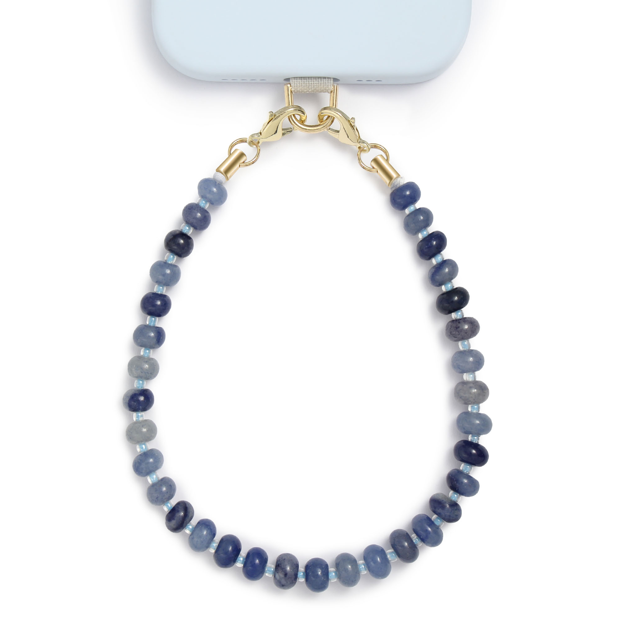 Posadina Natural Stone Phone Charm, Beaded Healing Phone Wrist Strap, Handmade Cellphone Chain Lanyard with Tether Tab - Image 7