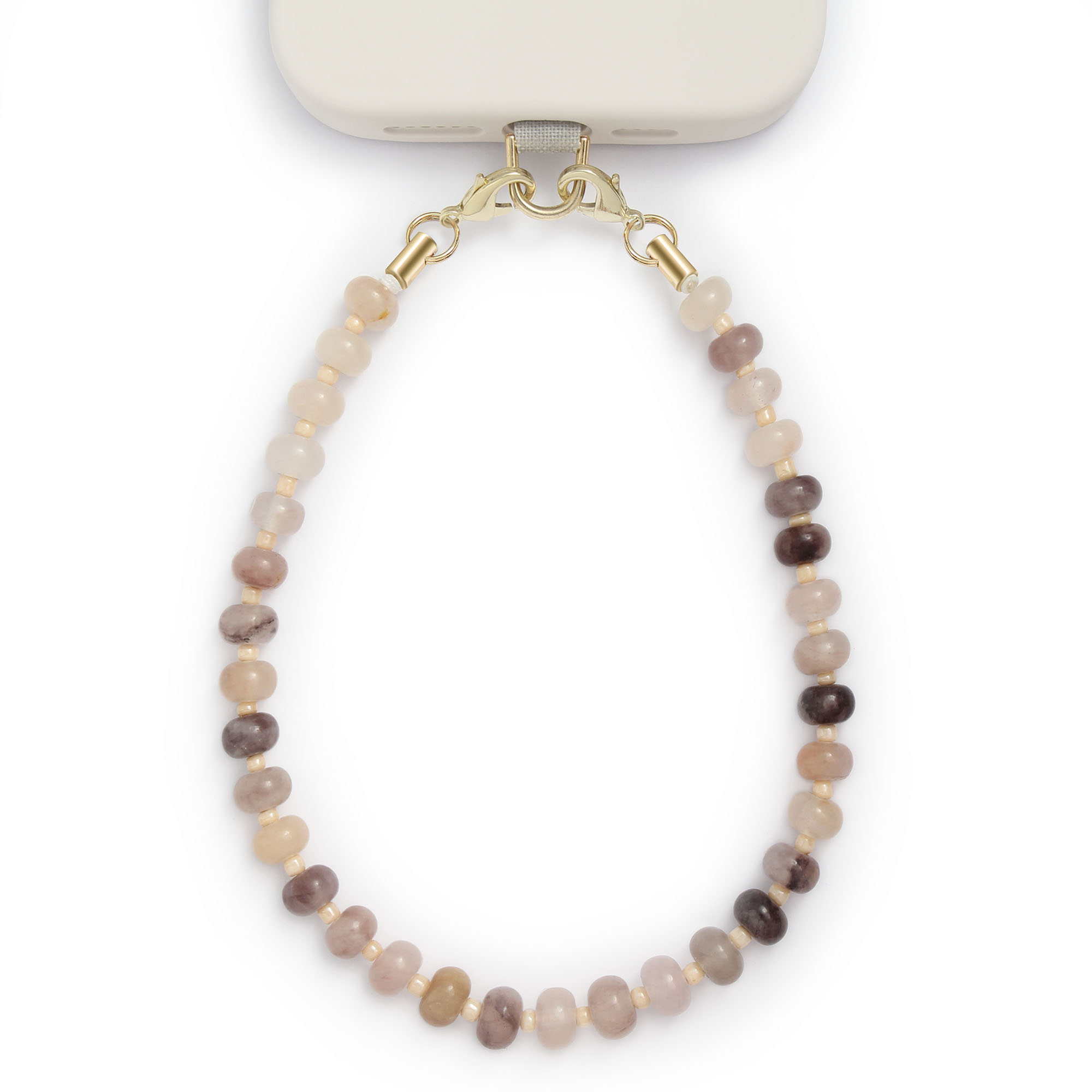 Posadina Natural Stone Phone Charm, Beaded Healing Phone Wrist Strap, Handmade Cellphone Chain Lanyard with Tether Tab - Image 13