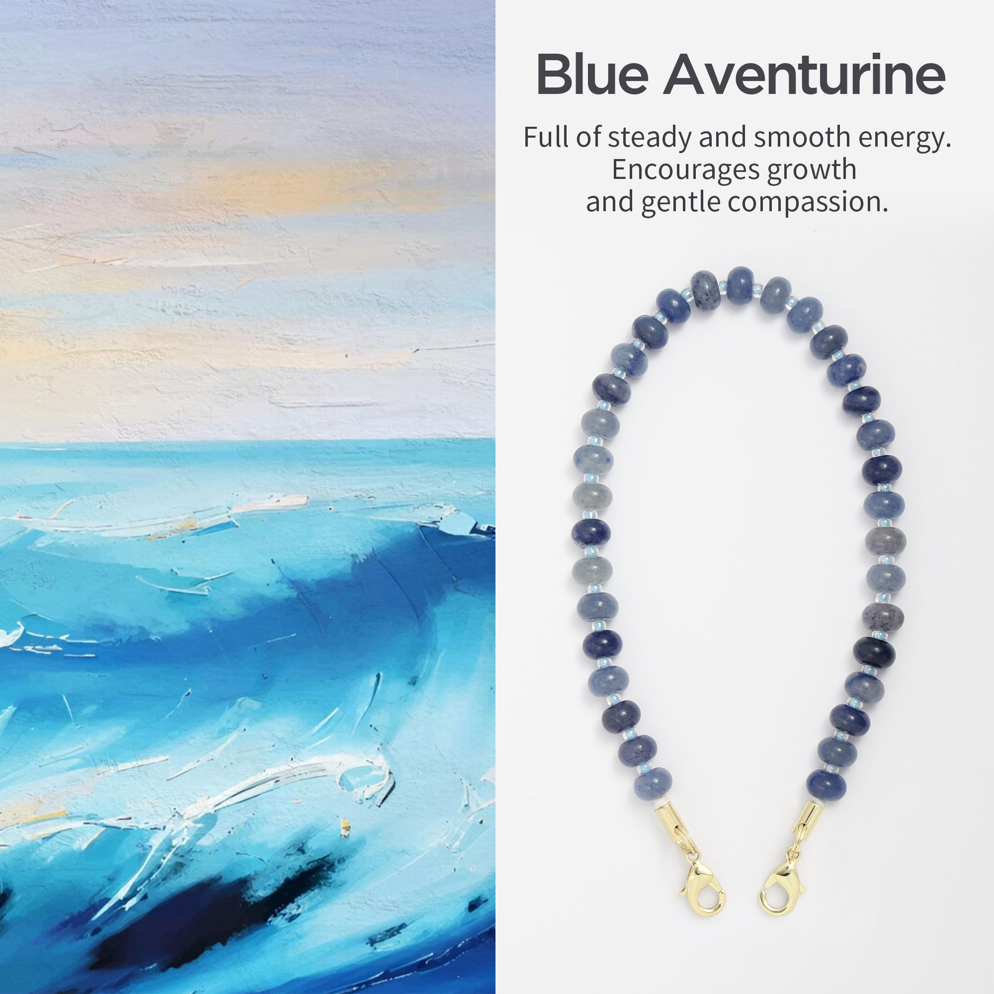 Posadina Natural Stone Phone Charm, Beaded Healing Phone Wrist Strap, Handmade Cellphone Chain Lanyard with Tether Tab - Image 8