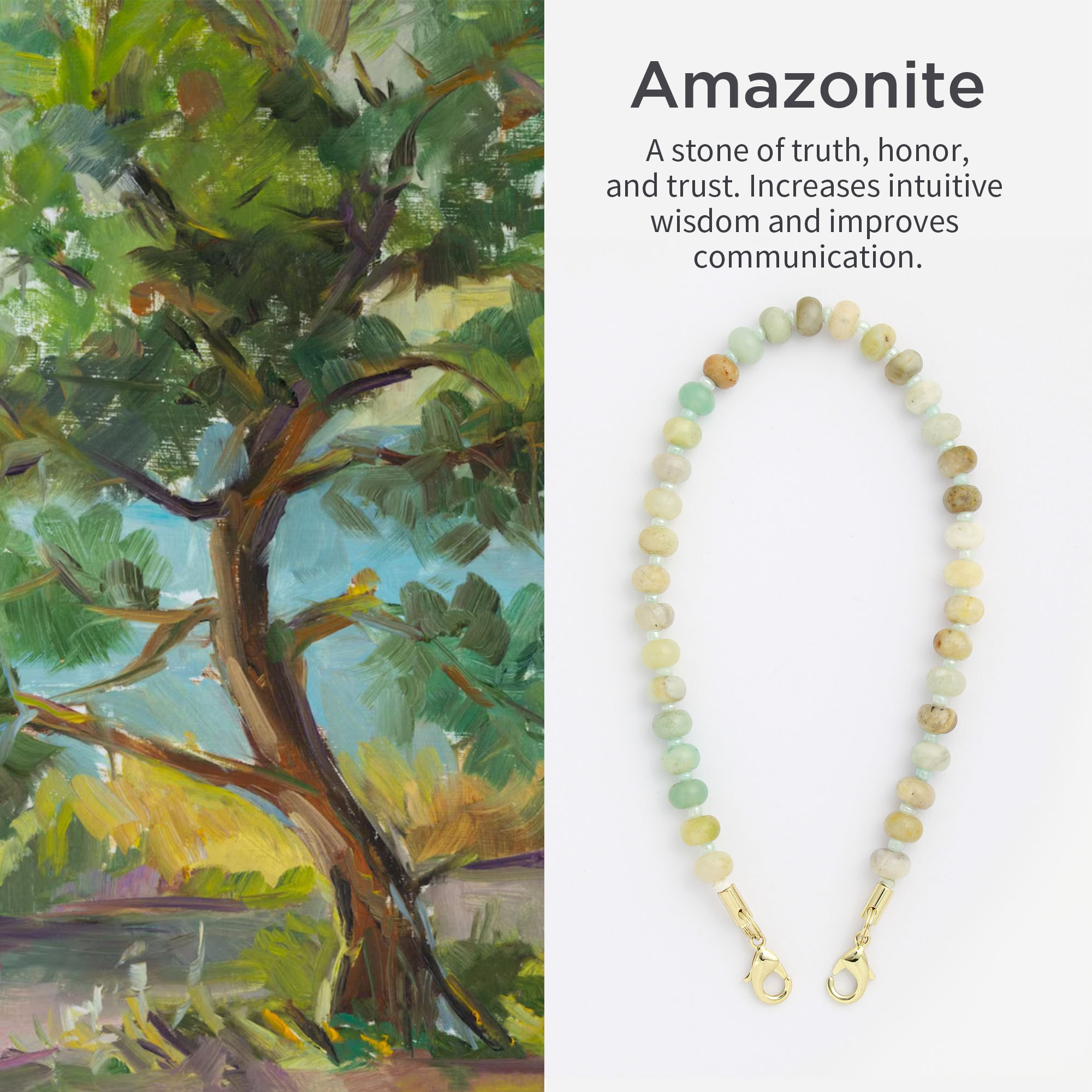 Posadina Natural Stone Phone Charm, Beaded Healing Phone Wrist Strap, Handmade Cellphone Chain Lanyard with Tether Tab - Image 2